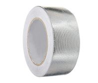 Aluminum Glass Tape – 2 Inch Width, 15 & 20 Yards Length, Silver | Glass Cloth Reinforced Foil Backing | High Temperature & Moisture Resistant | 24 Rolls/Carton